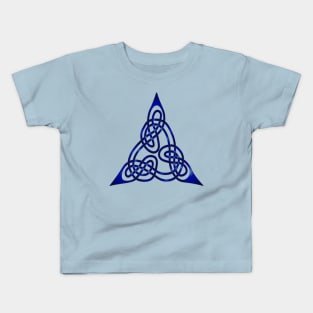 Triangle Knot With Doubled Threads Blue Kids T-Shirt